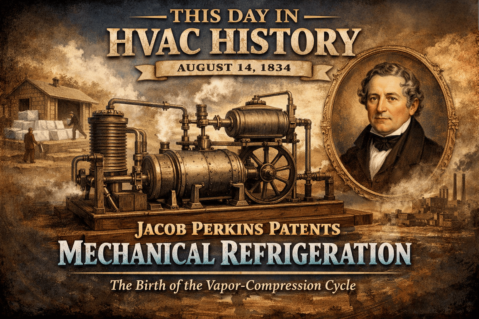 This Day in HVAC History: August 14, 1834